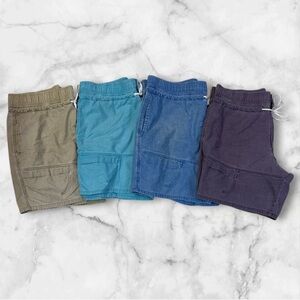 RAF Men’s Baggy Surfing Shorts Bundle Of 4, All Size Large, Great Colors